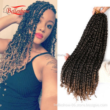 Hot sell Synthetic Braiding Hair Extension Freetress Wholesale gray passion twist
